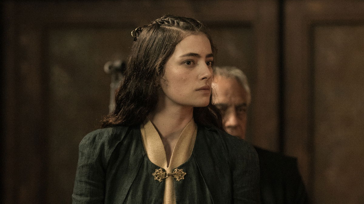Aethelflaed, βασίλισσα της Mercia Κοντινό πλάνο της Millie Brady