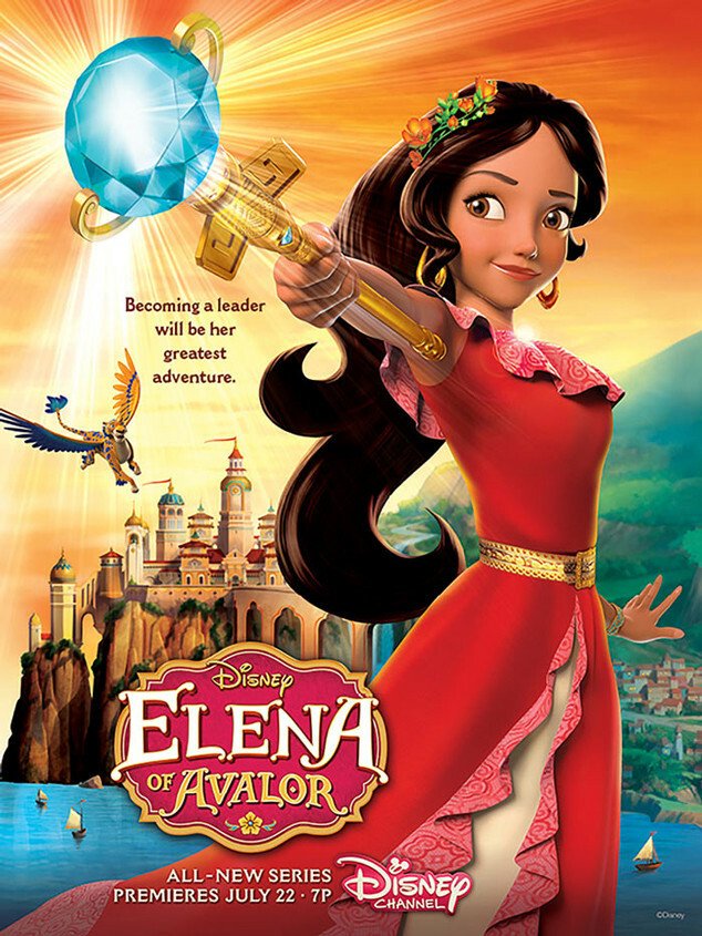 Il poster di Elena of Avalor nuova serie animata di Disney Channel