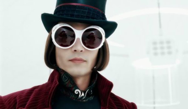 Johnny Depp in La fabbrica di cioccolato interpreta Willy Wonka