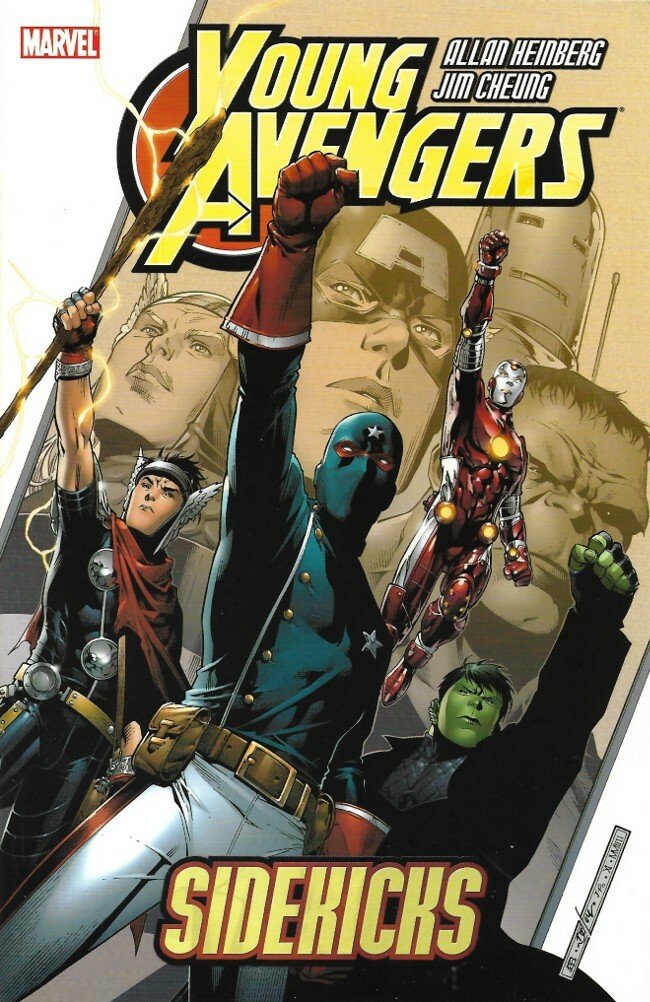 La cover del primo volume americano Young Avengers - Sidekicks