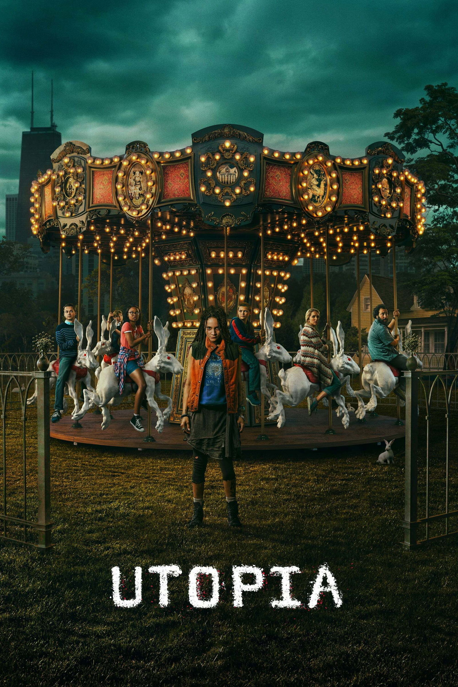Clicca per vedere l'immagine originale Il cast di Utopia