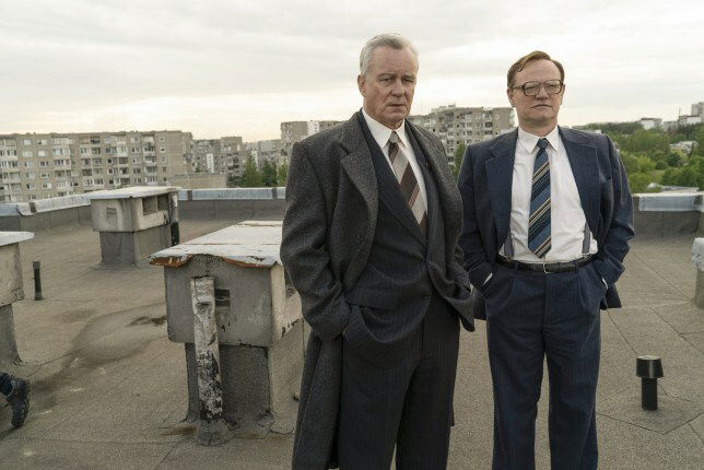 Clicca per vedere l'immagine originale Chernobyl: Stellan Skarsgård e Jared Harris sono Boris Shcherbina e Valery Legasov