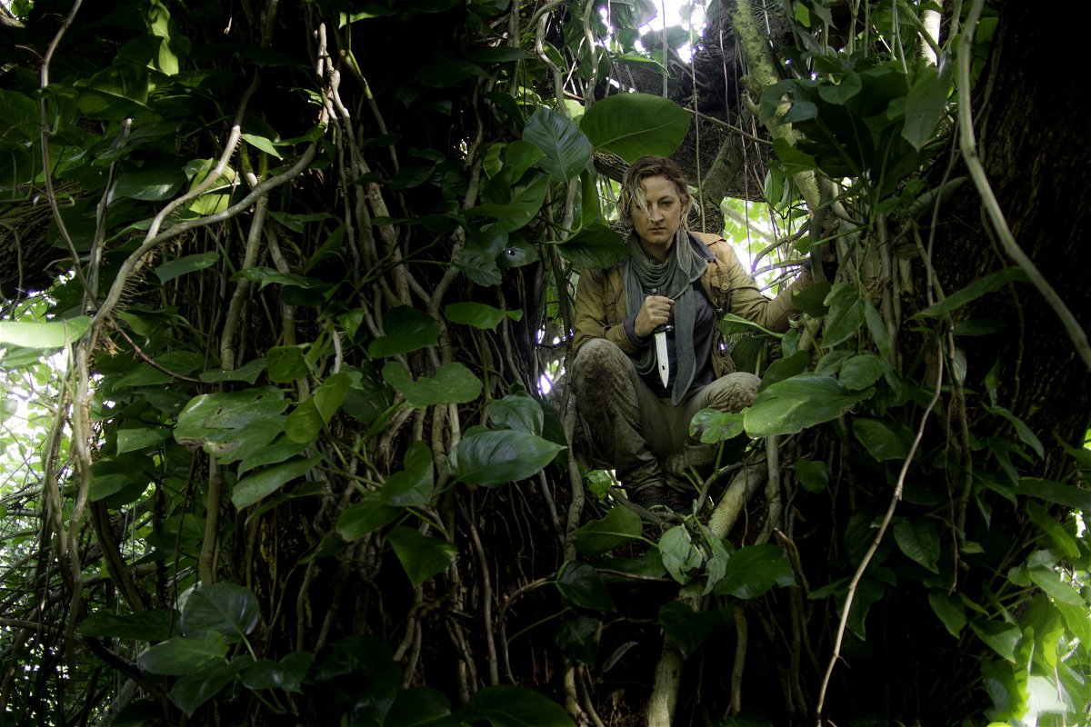 Zoë Bell en una escena de la película Jungle Escape