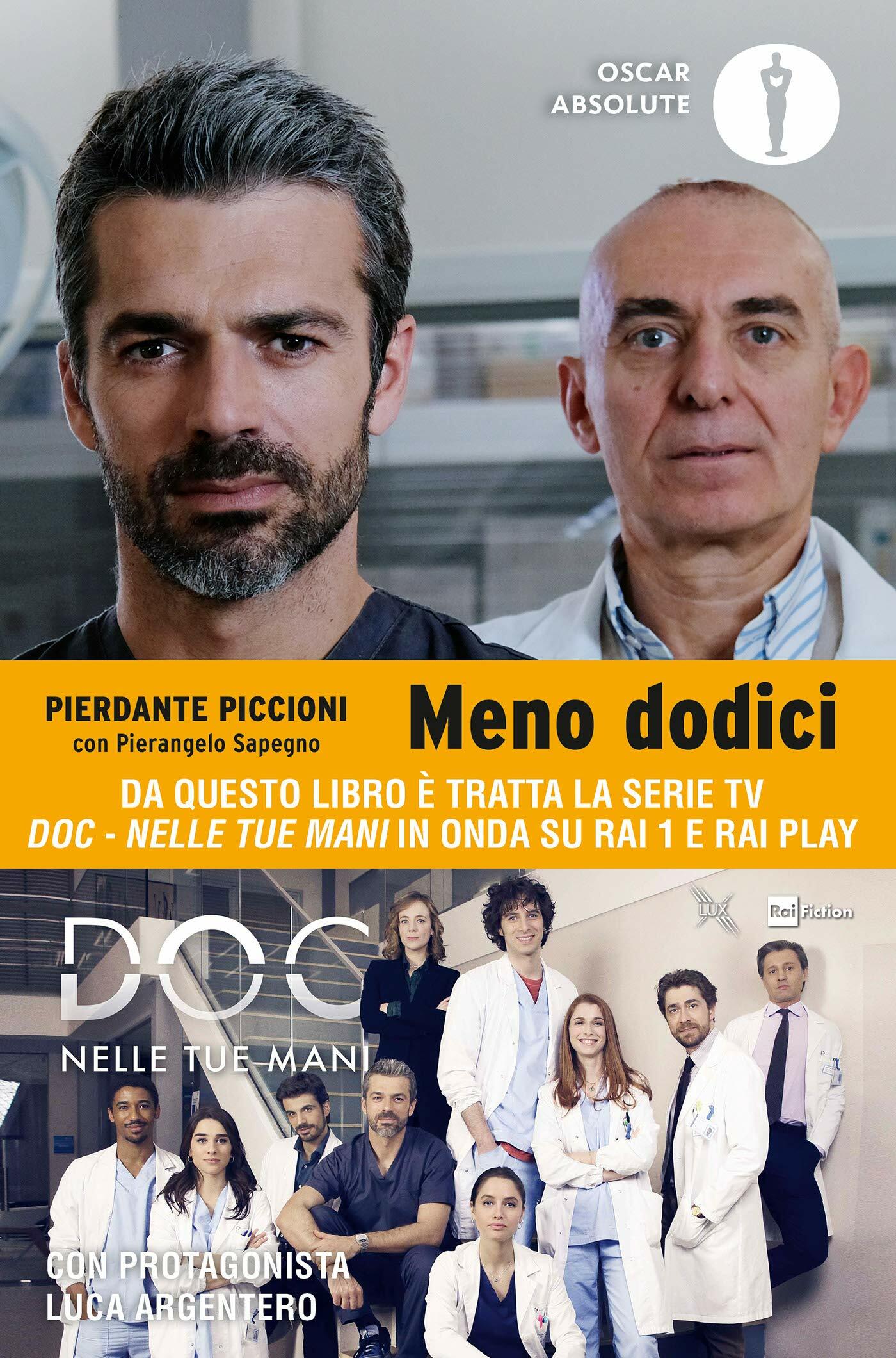 Clicca per vedere l'immagine originale Luca Argentero e Pierdante Piccioni nella copertina di Meno dodici