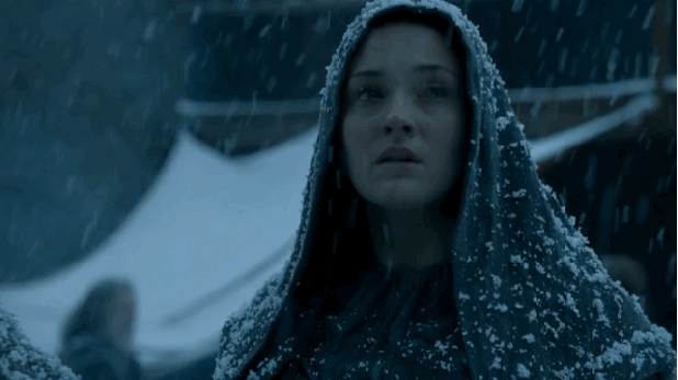 Sansa Stark sotto la neve
