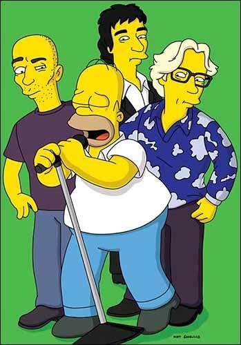 Homer e i REM I REM al completo con Homer