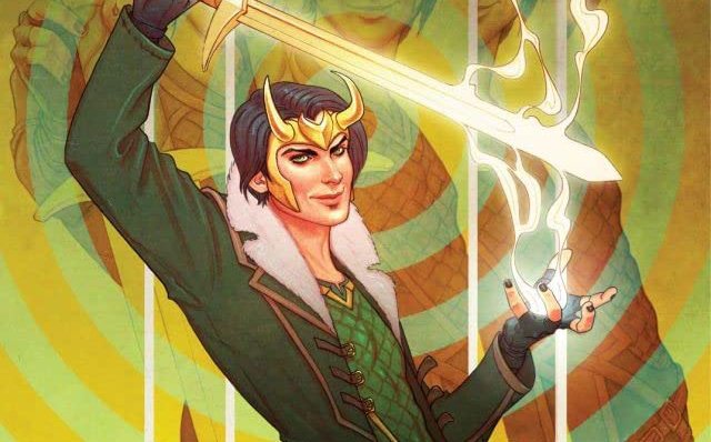 Λεπτομέρεια από το εξώφυλλο του Loki: Agent of Asgard # 1
