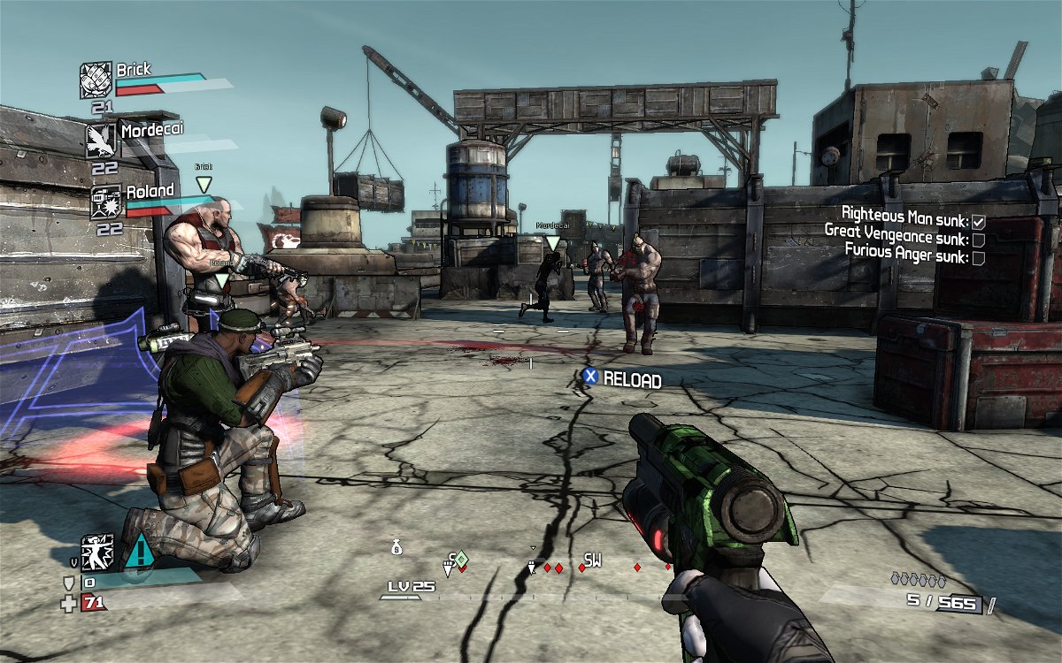 Immagine di gameplay da Borderlands