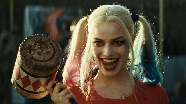 Margot Robbie nei panni di Harley Quinn nel film Suicide Squad