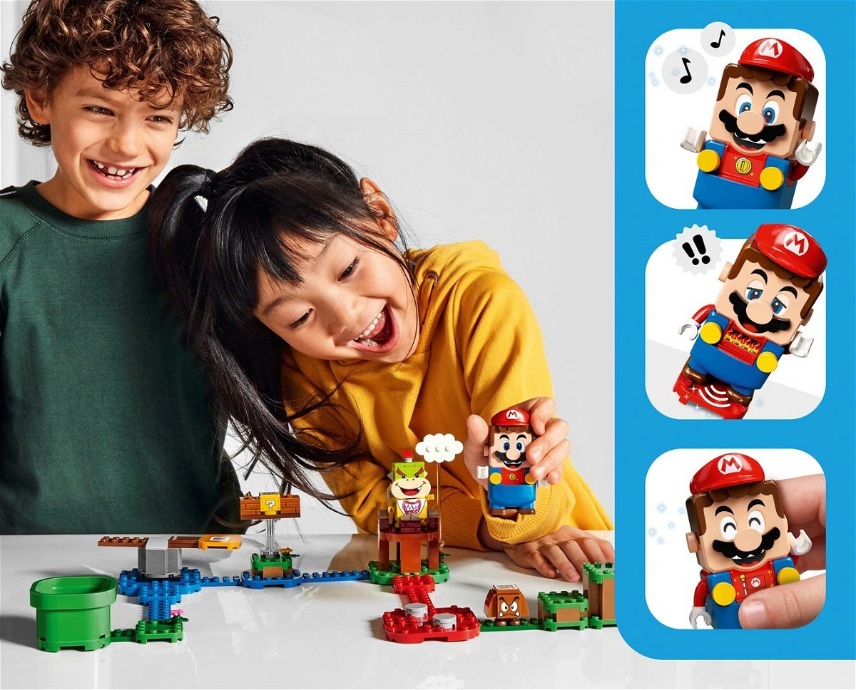 Una imagen promocional de LEGO Super Mario
