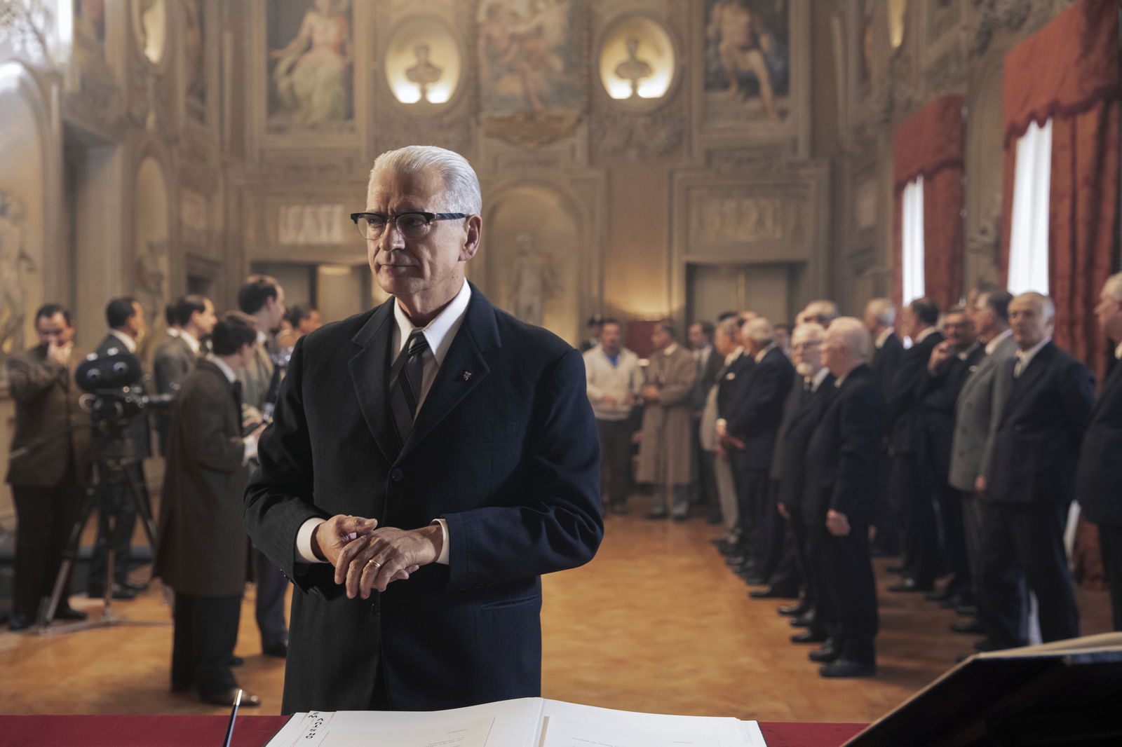 Clicca per vedere l'immagine originale Giovanni Leone al giuramento di governo