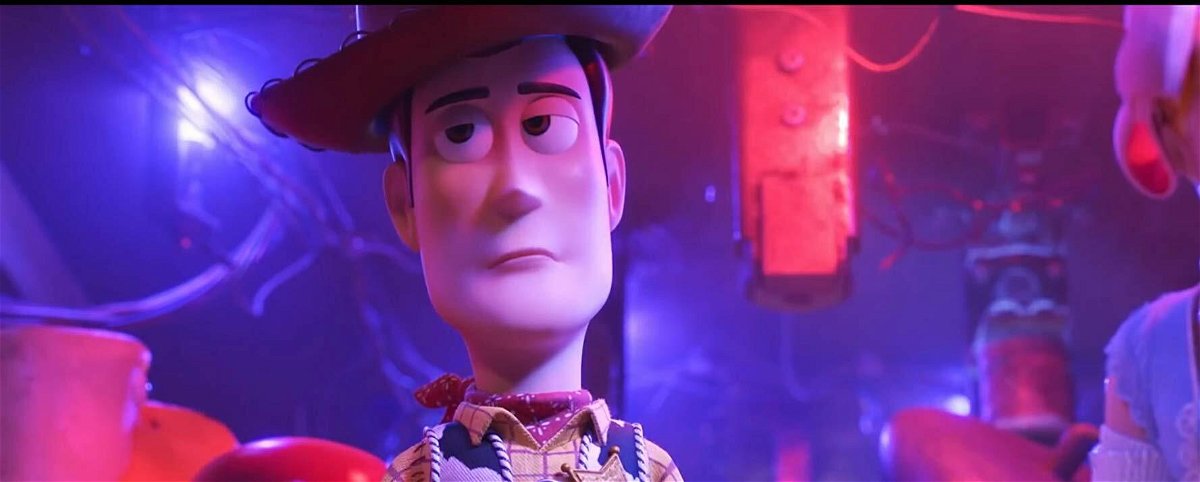 Lo sceriffo Woody in una scena di Toy Story 4