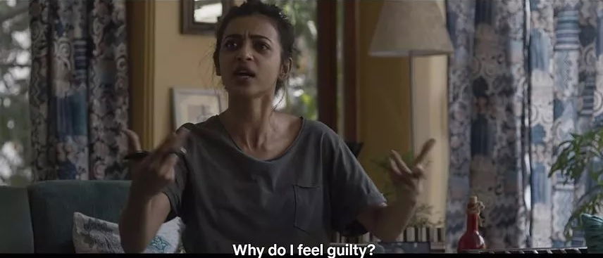 Clicca per vedere l'immagine originale Radhika Apte in una scena del film Lust Stories