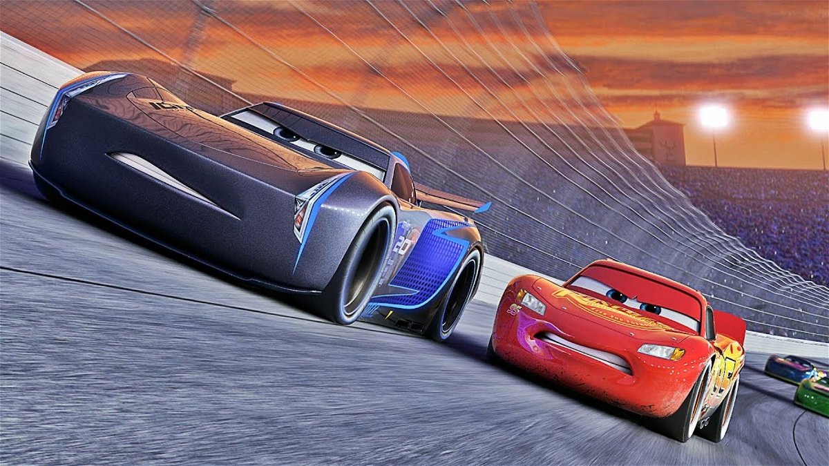 Una scena da Cars 3, il nuovo capitolo Pixar