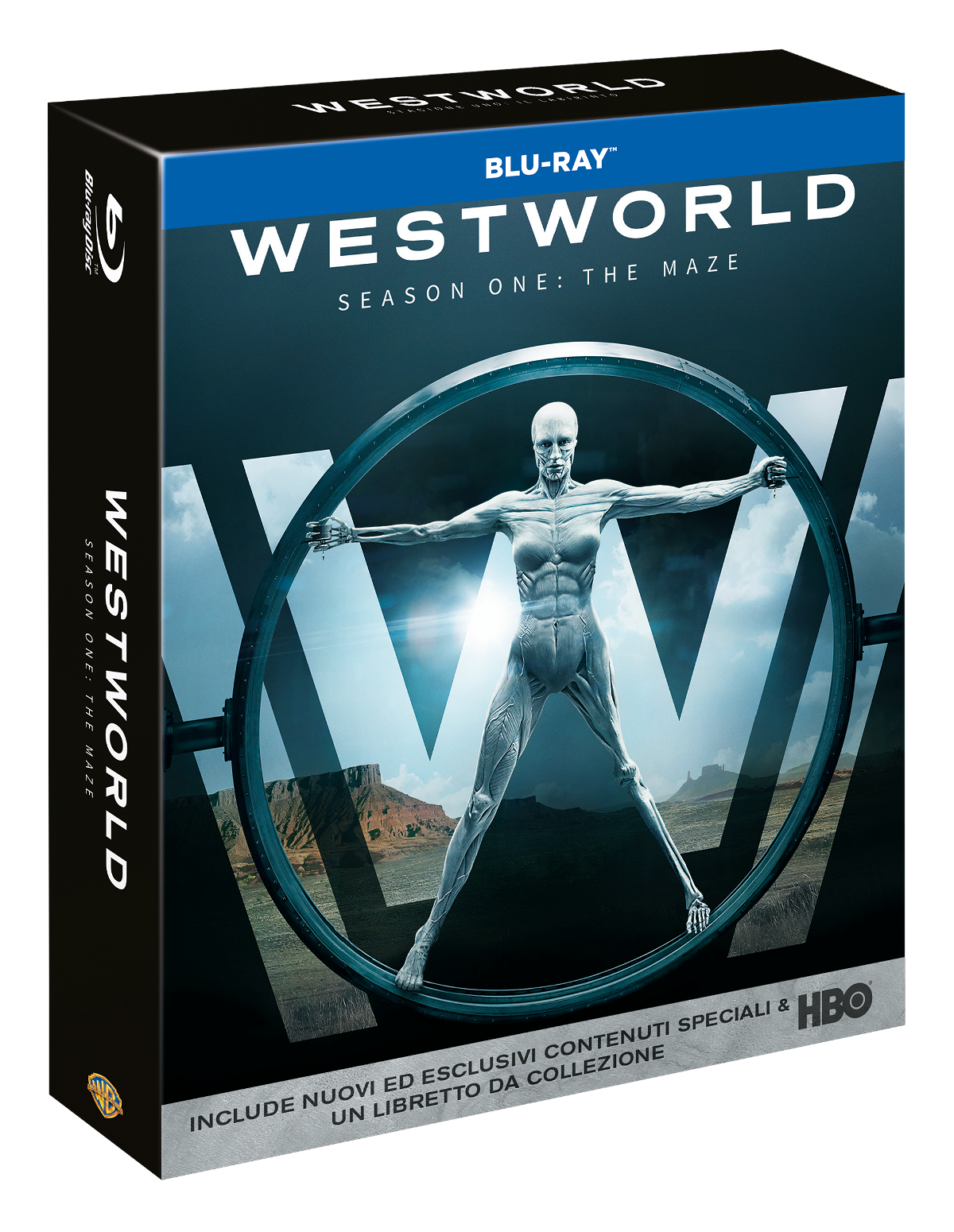 Il cofanetto italiano dell'edizione Blu-ray con la prima stagione di Westworld