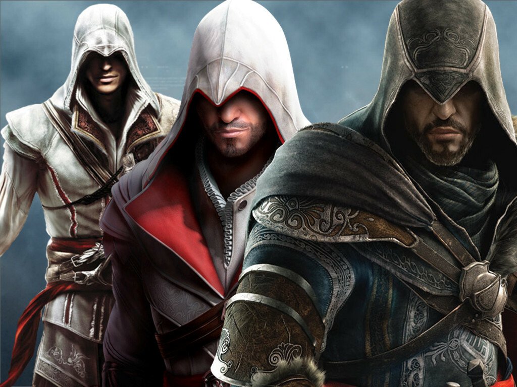 Ezio Auditore nei vari titoli di Assassin's Creed II
