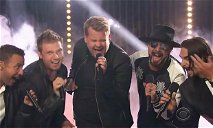 Cover of The Backstreet Boys are back and sing Everybody with James Corden