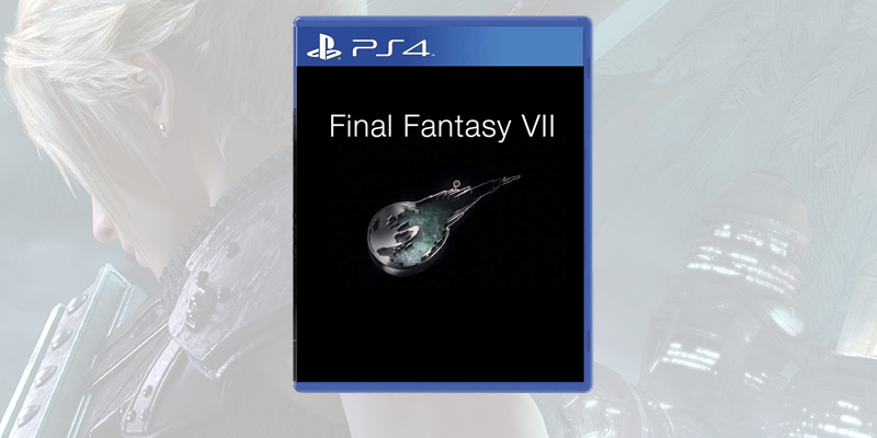 La boxart temporanea di Final Fantasy VII Remake