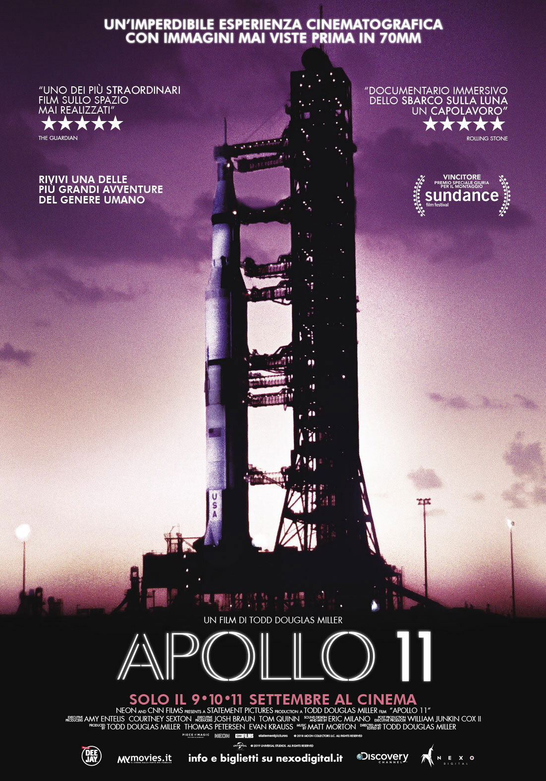 Apollo 11, al cinema il documentario per i 50 anni dello sbarco sulla Luna Il poster ufficiale di Apollo 11