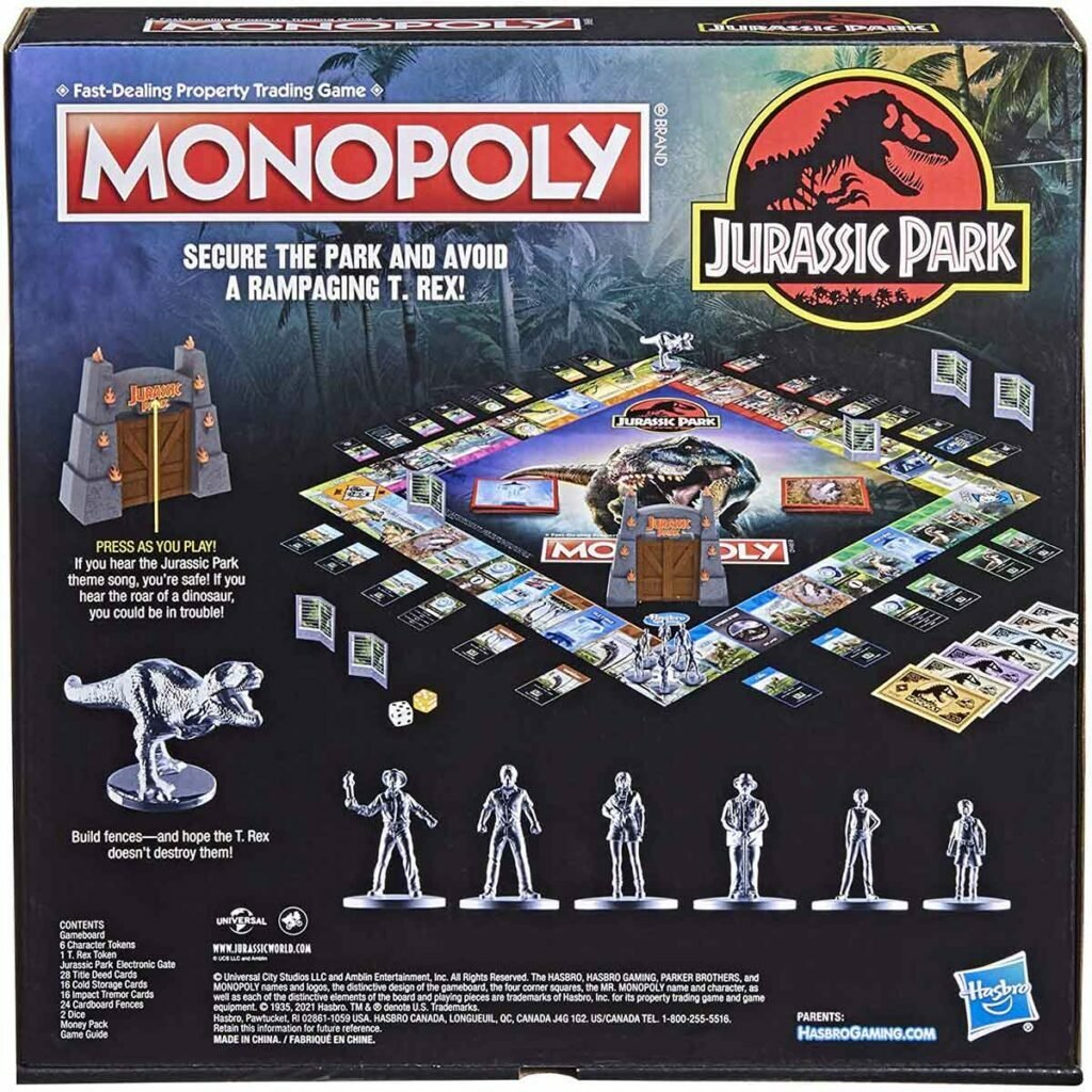 Monopoli Jurassic Park retro