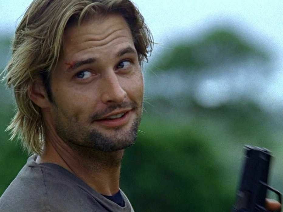 Sawyer in una scena di Lost