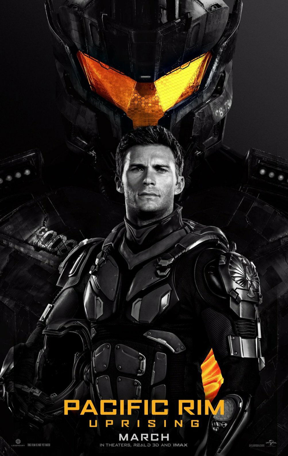 Clicca per vedere l'immagine originale Locandina di Pacific Rim 2 - Go Jaeger in cui figura Scott Eastwood