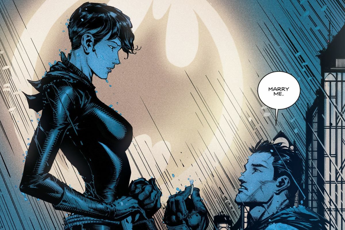 Bruce Wayne chiede la mano di Selina Kyle