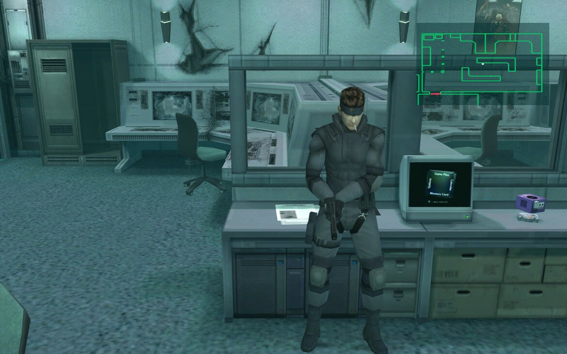 Un'immagine da Metal Gear Solid: The Twin Snakes