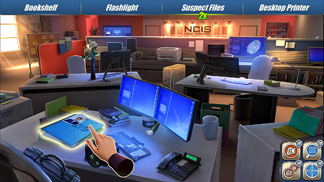 Uno screenshot di NCIS: Hidden Crimes, nuova app rilasciata da Ubisoft