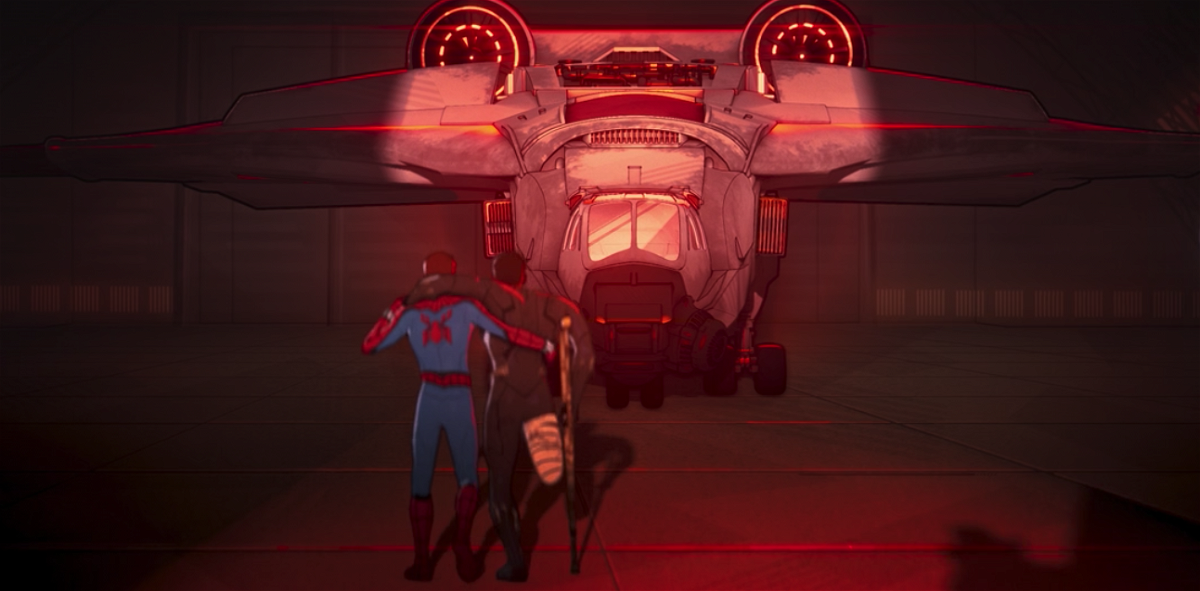 Spider-Man y Black Panther de espaldas