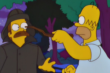Clicca per vedere l'immagine originale Ned Flanders vuole vendicarsi dei Simpson