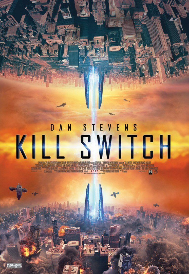 Lo spettacolare poster di Kill Switch, l'atteso film con Dan Stevens