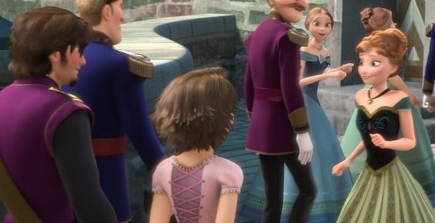 Rapunzel e Flynn in Frozen