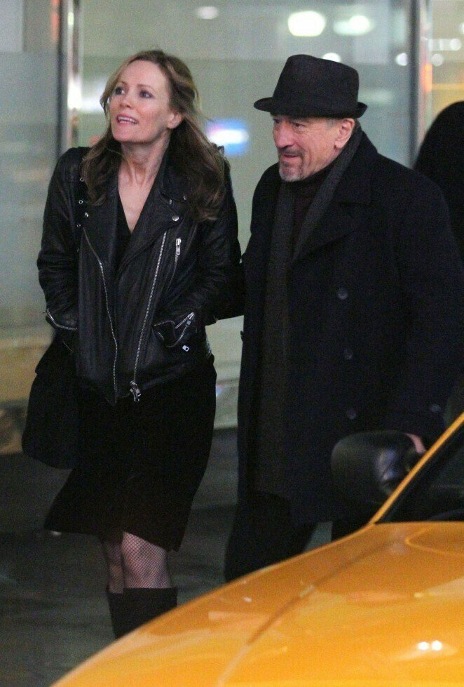 Robert De Niro e Leslie Mann sul set di The Comedian