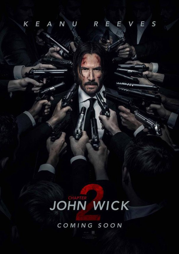 Keanu Reeves nel poster di John Wick 2