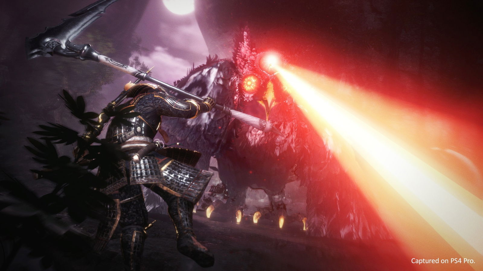 Clicca per vedere l'immagine originale Nioh 2 boss fight