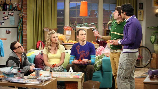 Una scena di The Big Bang Theory