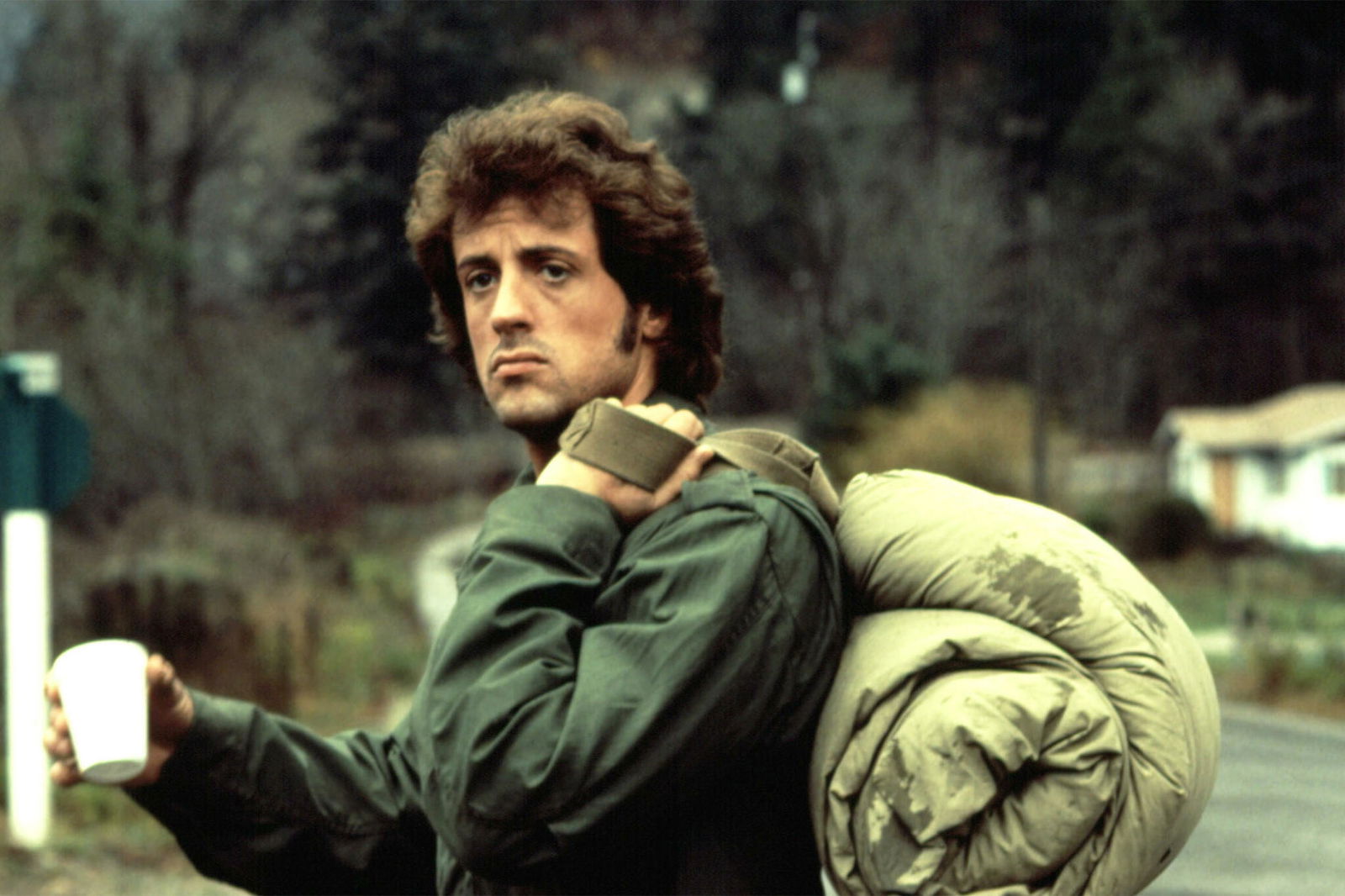 Rambo, Stallone nei panni di un reduce del Vietnam Una scena di Rambo, in originale First Blood