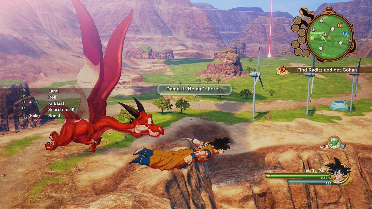 Clicca per vedere l'immagine originale Kakarot mondo di gioco