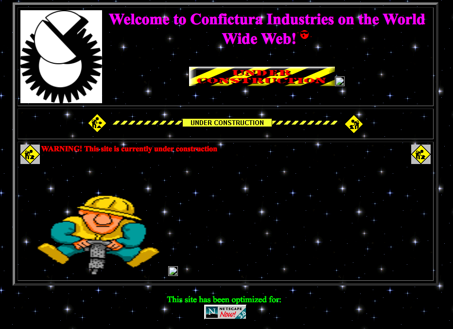 Screenshot del sito Confictura Industries