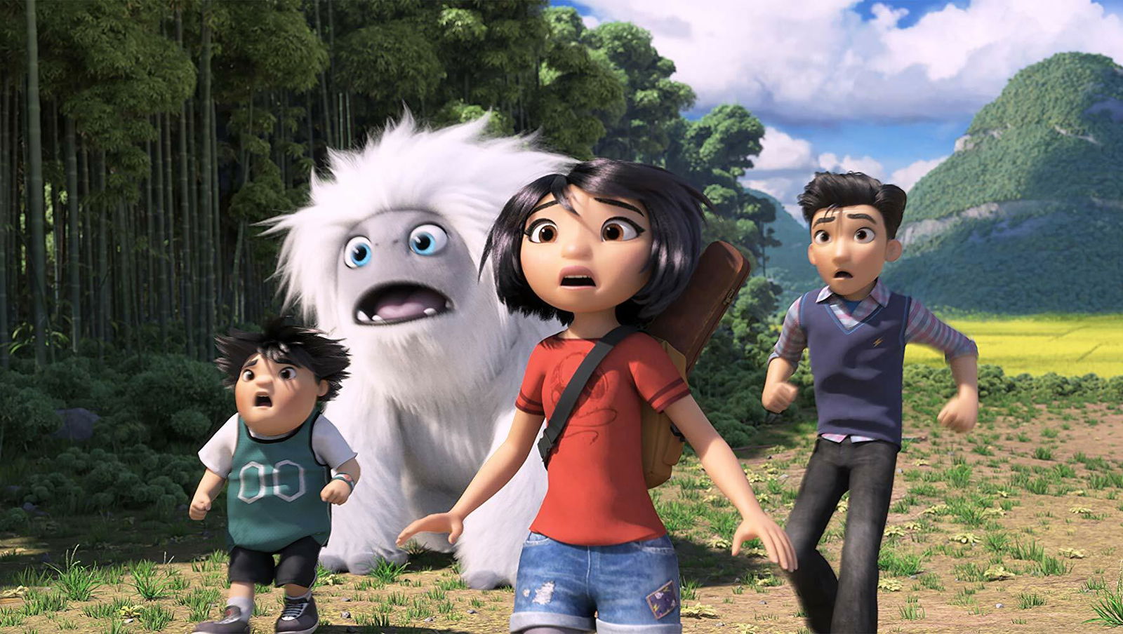 Clicca per vedere l'immagine originale I quattro protagonisti del film d'animazione Il piccolo Yeti