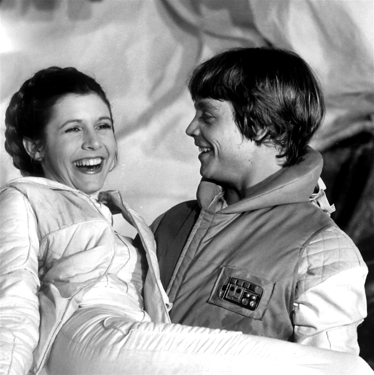 Carrie Fisher e Mark Hamill dietro le quinte di Star Wars