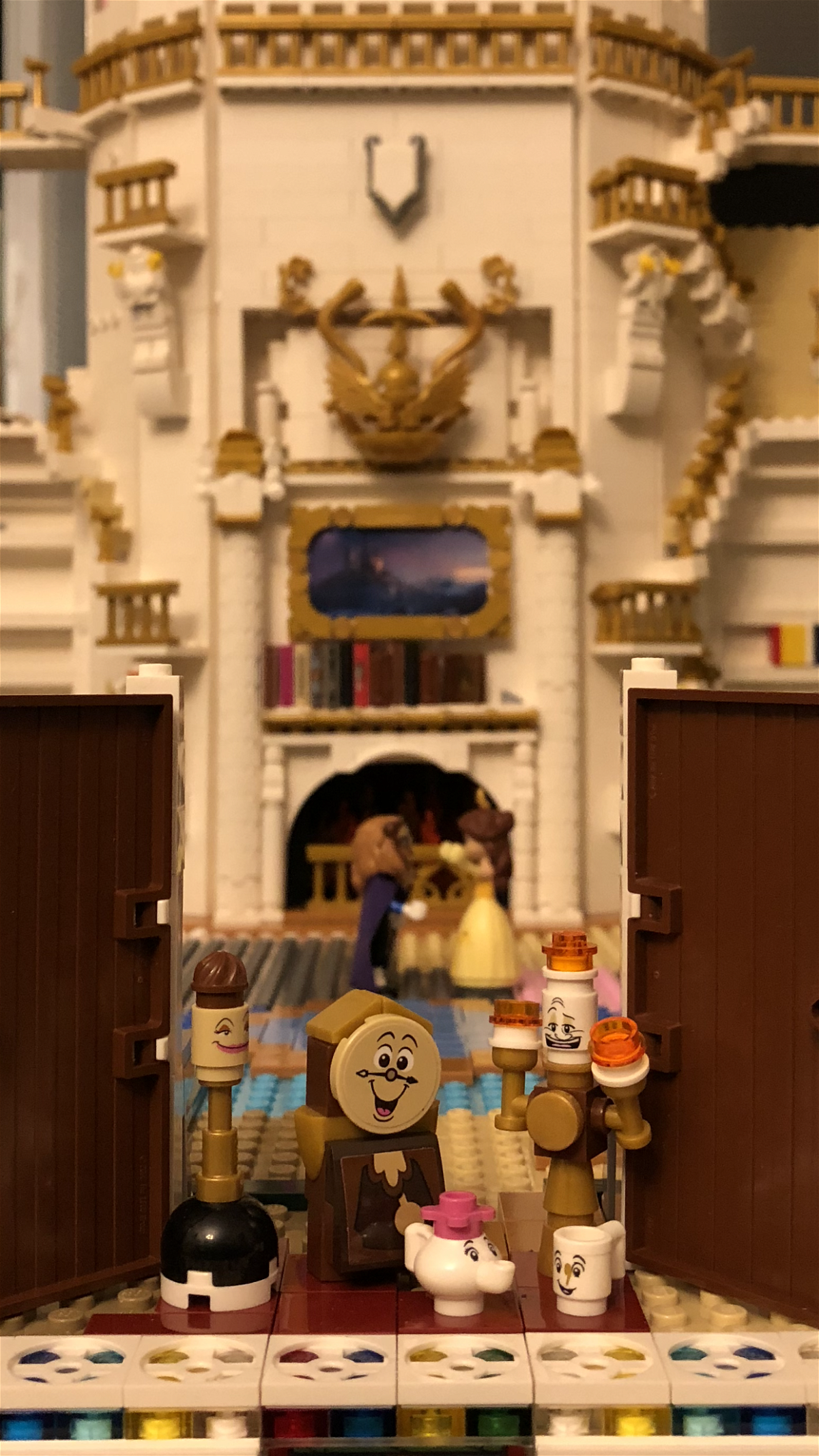 Minifigure LEGO: Tockins, Lumiere, Mrs Brick, Chicco, Spolverina, Belle e la Bestia