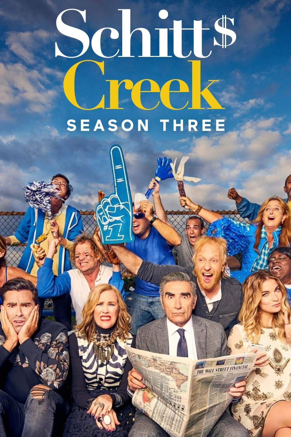 Il poster della stagione 3 di Schitt's Creek