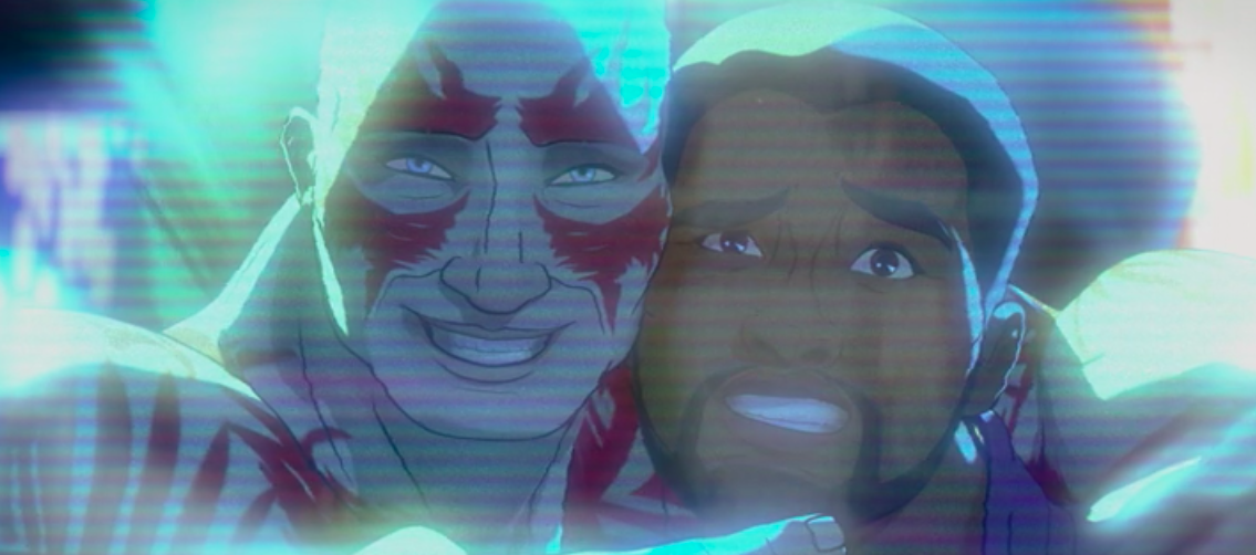 Ο Drax βγάζει μια φωτογραφία με τον T'Challa
