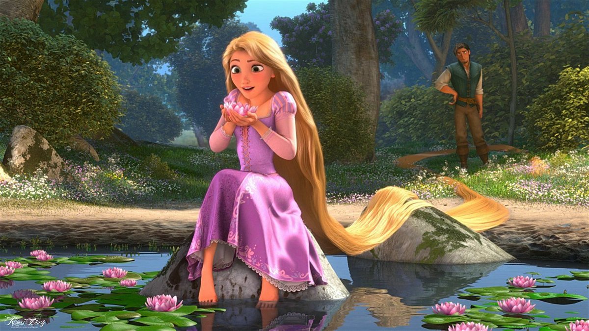 A still from the movie Rapunzel - The Intertwining of the Tower