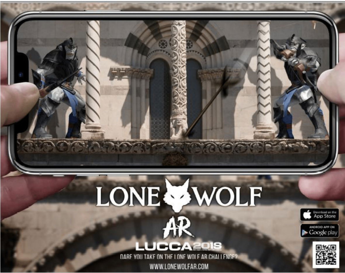 Clicca per vedere l'immagine originale Lone Wolf AR, gioco di ruolo in realtà aumentata