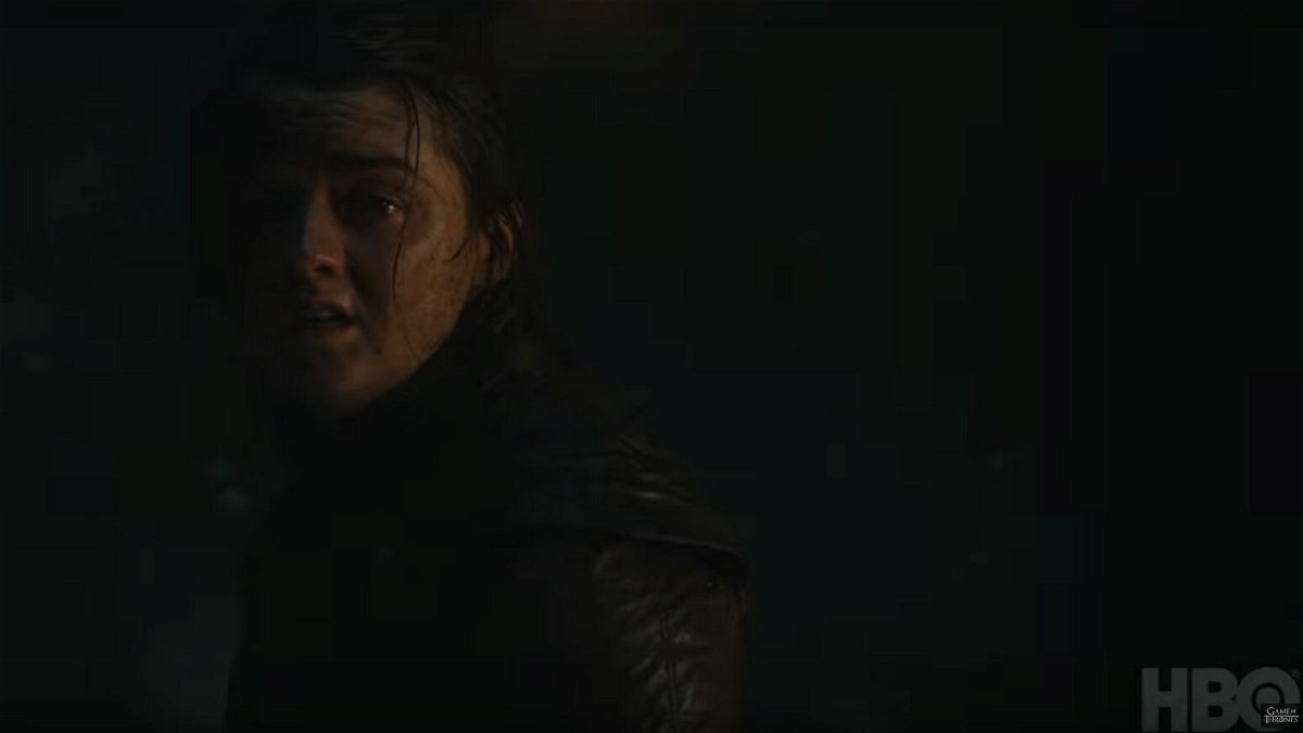 Maisie Williams nei panni di Arya Stark in Game of Thrones 8