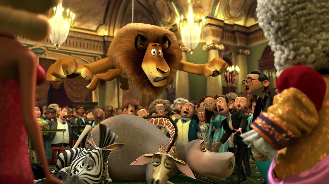 Clicca per vedere l'immagine originale Madagascar 3 scena