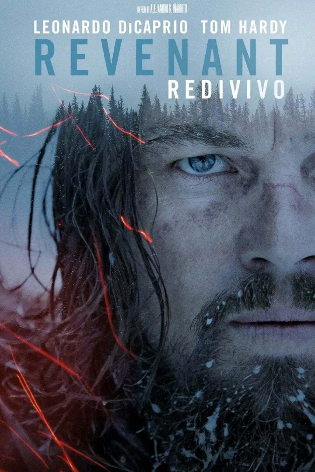 Leonardo DiCaprio sulla locandina italiana di The Revenant